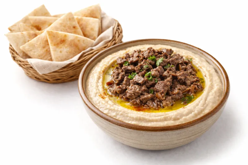 Hummus with Beef